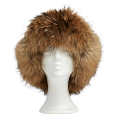 Sombrero Yves Salomon Chapeau Bonnet Chapka M Caqui
