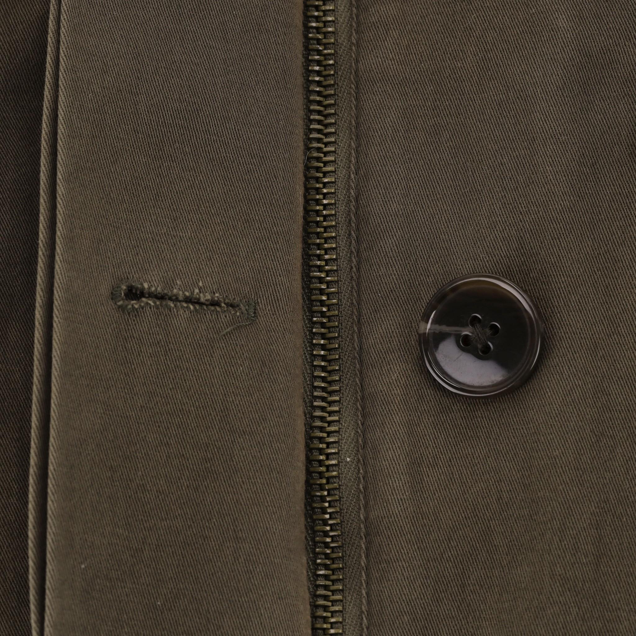 Yves Salomon Coyote & Kaninchenpelz gefütterte Armee Parka Jacke für Damen oder Herren im Angebot