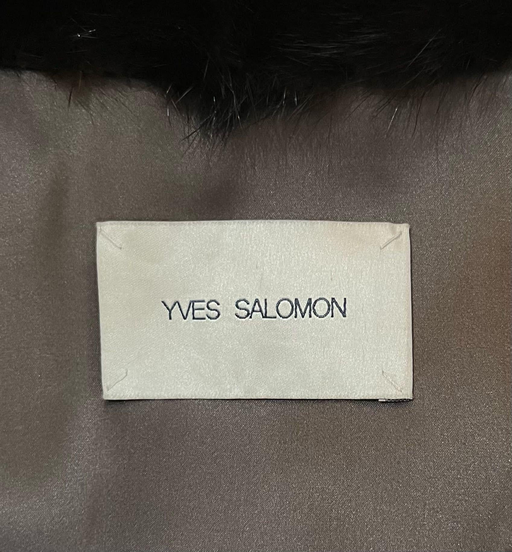 Yves Salomon Cropped Mink Fur Coat 1