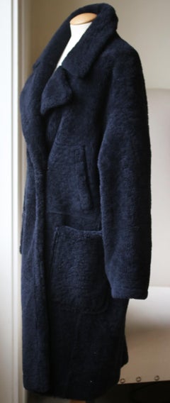 Yves Salomon Double-Breasted Shearling Coat