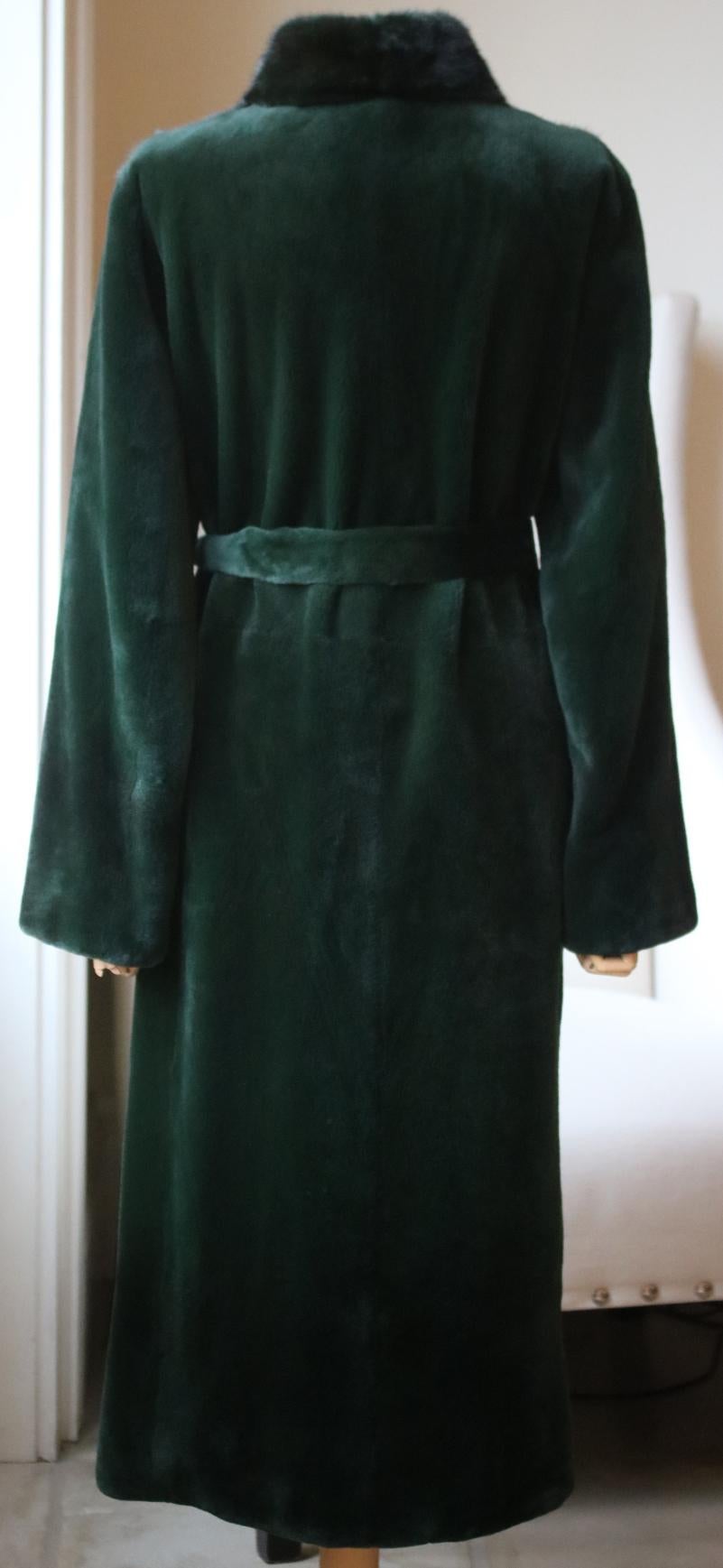 Yves Salomon Mink-Fur Belted Coat  In New Condition In London, GB