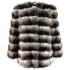 Used Yves Salomon Natural Fur Coat FR 40