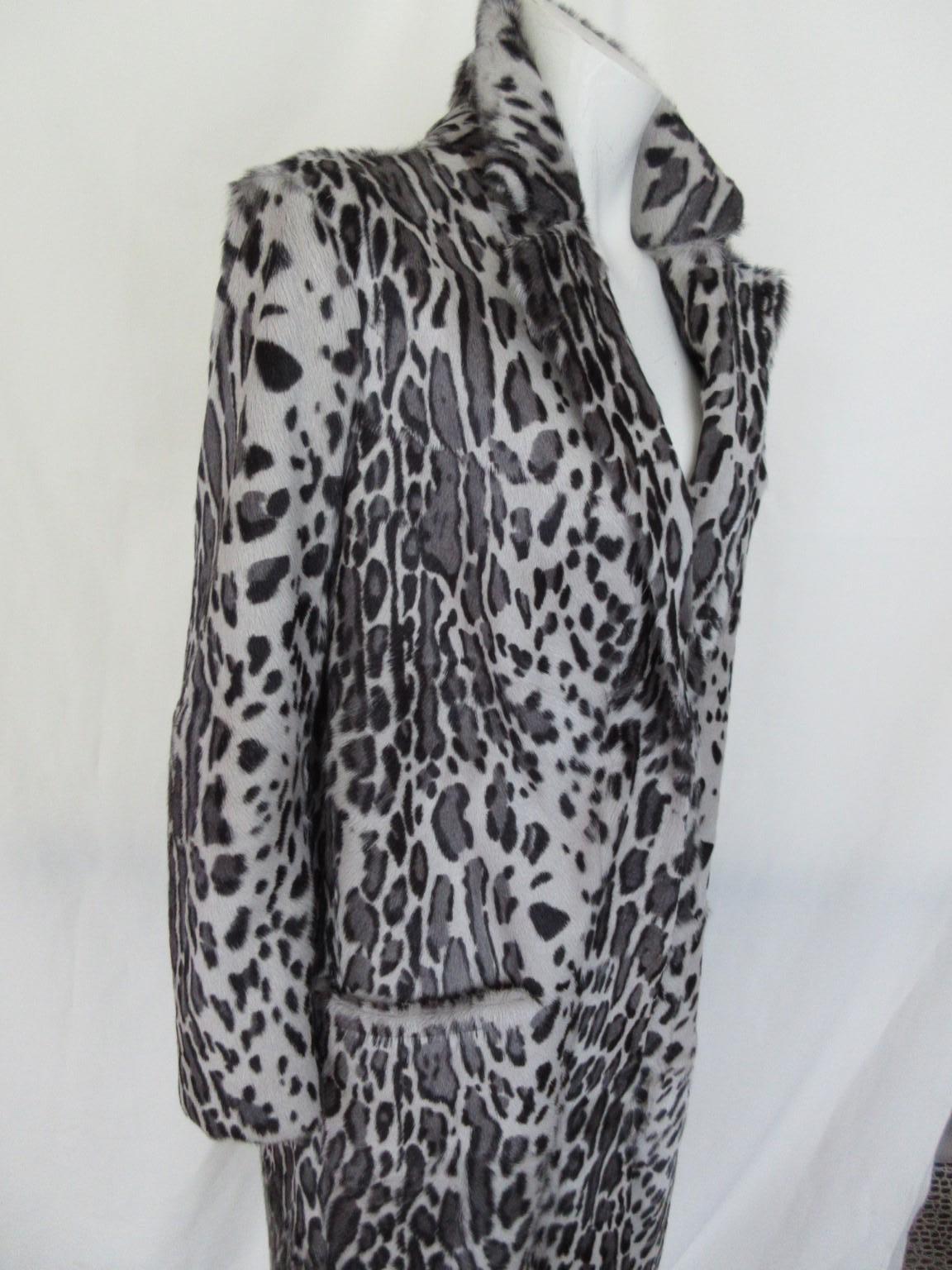 Yves Salomon Paris Leopard Fur Coat  For Sale 5