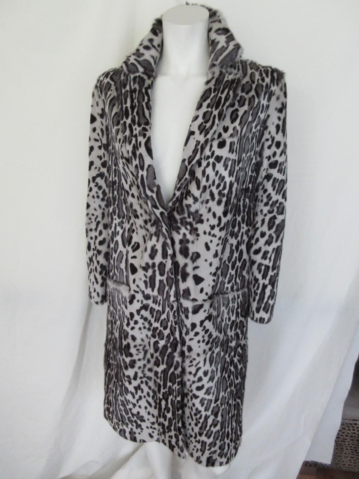Yves Salomon Paris Leopard Fur Coat  In Good Condition For Sale In Amsterdam, NL