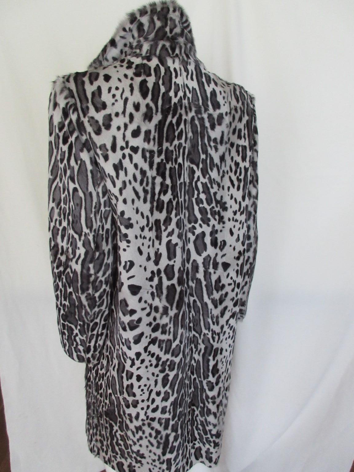 Women's or Men's Yves Salomon Paris Leopard Fur Coat  For Sale