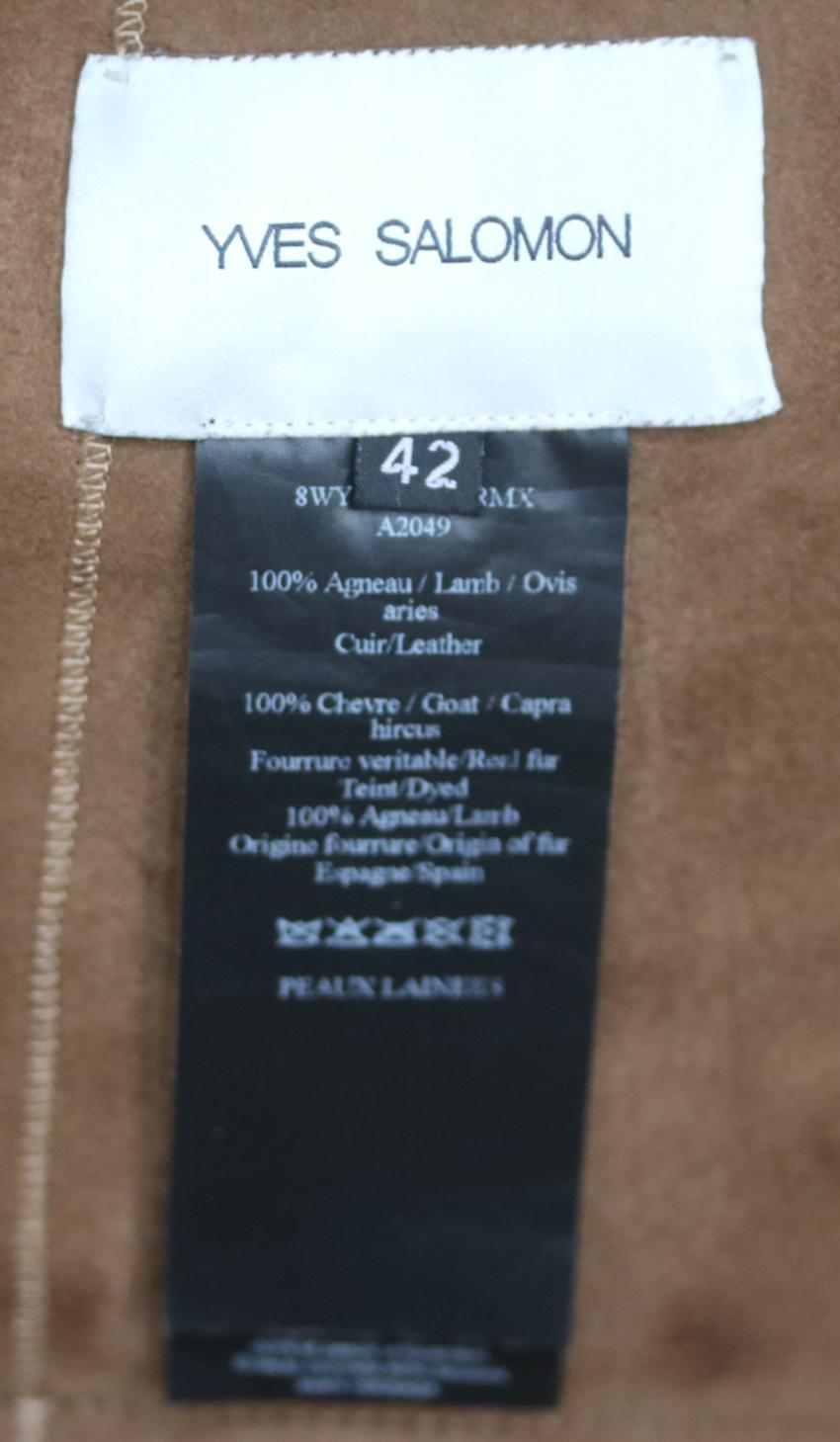 yves salomon shearling jacket