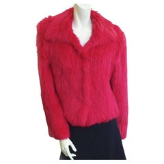 YVES SALOMON Rabbit Pink Fur Vest 42FR