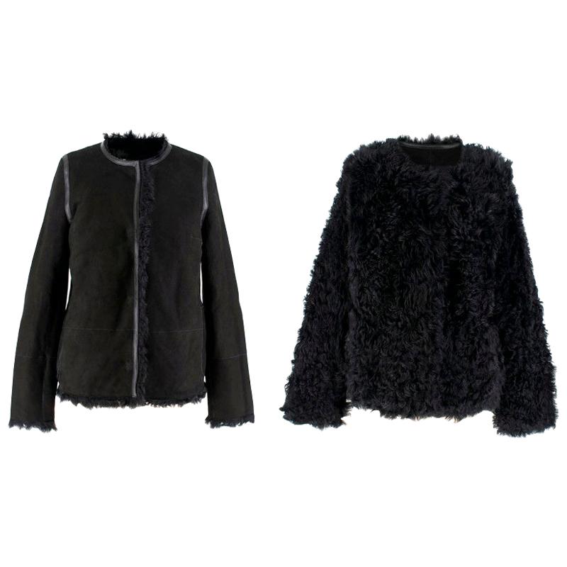 yves salomon reversible shearling
