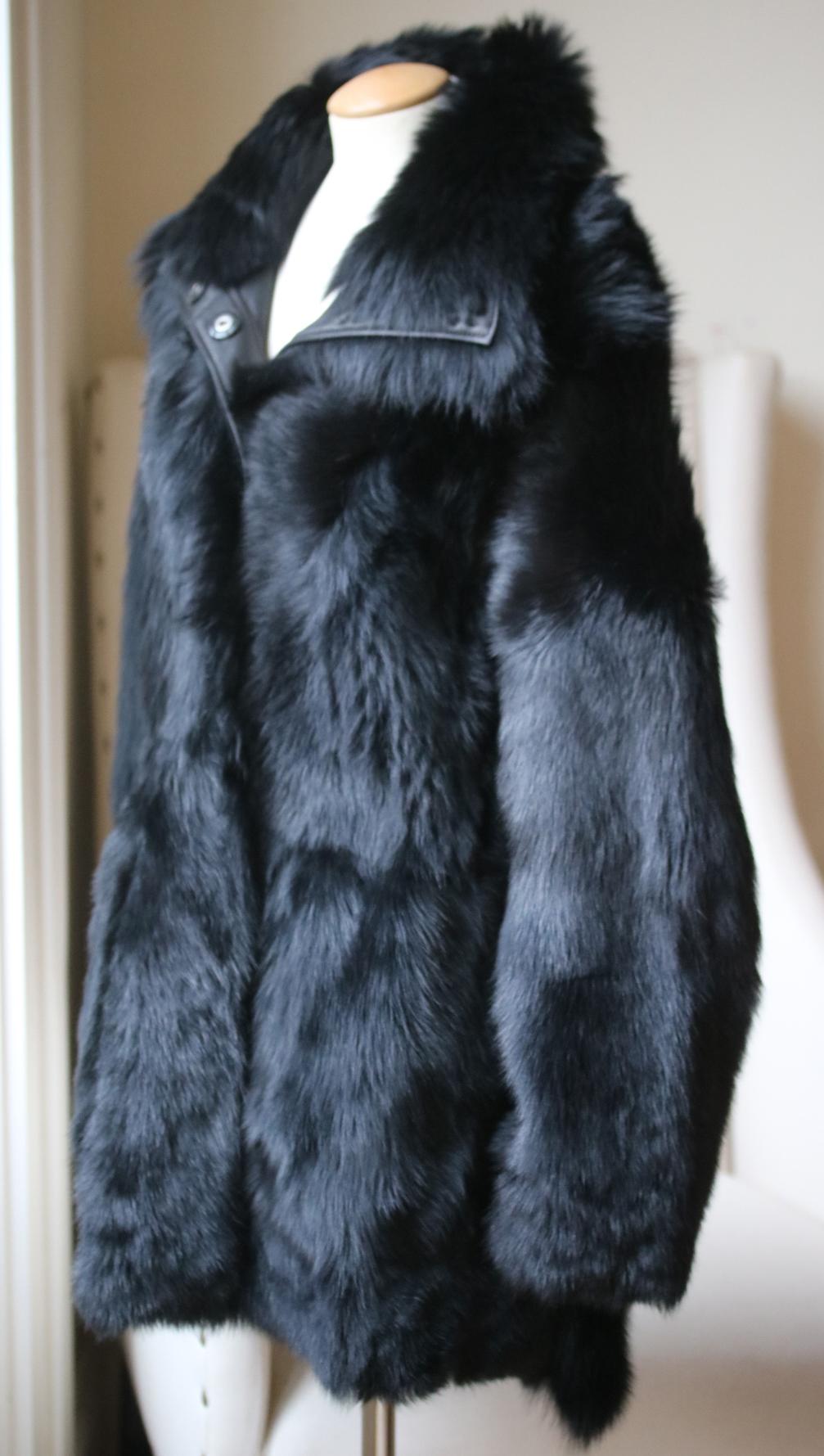 yves salomon reversible shearling jacket