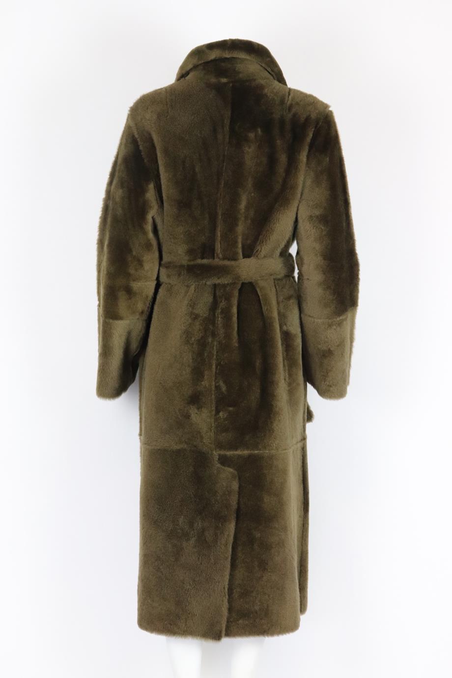 Yves Salomon Reversible Shearling Coat Fr 42 Uk 14 In Excellent Condition In London, GB