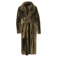 Yves Salomon Reversible Shearling Coat Fr 42 Uk 14