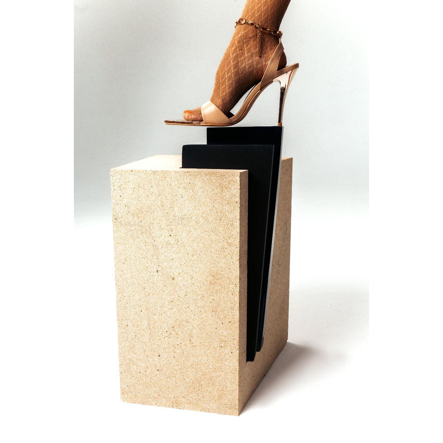 Stone YVES Side Table by Ira Boyko For Sale