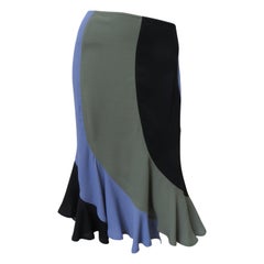 Yves St Laurent - Jupe sirène colorée