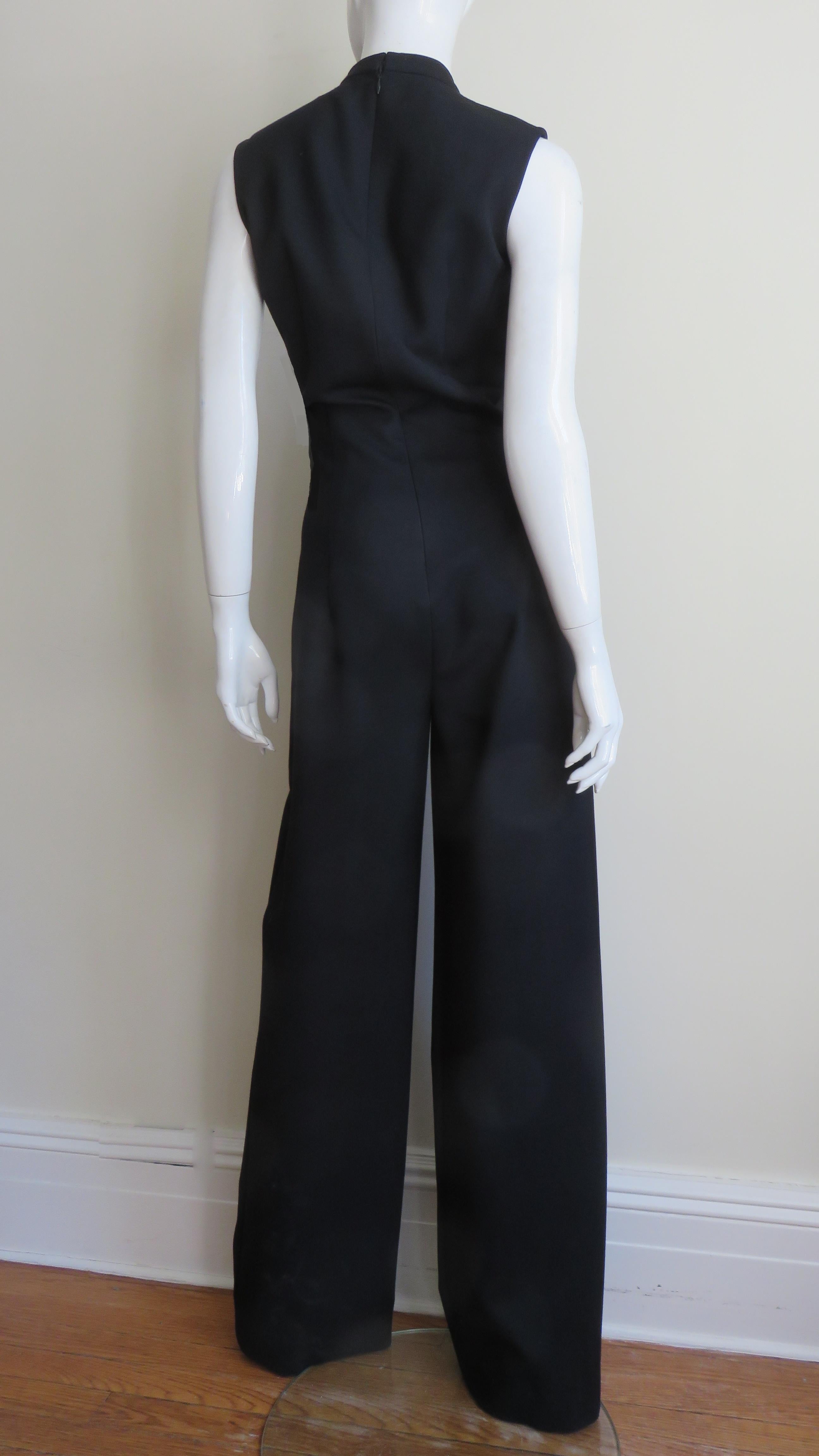 Yves St Laurent Cut out Jumpsuit A/W 2010 For Sale at 1stDibs