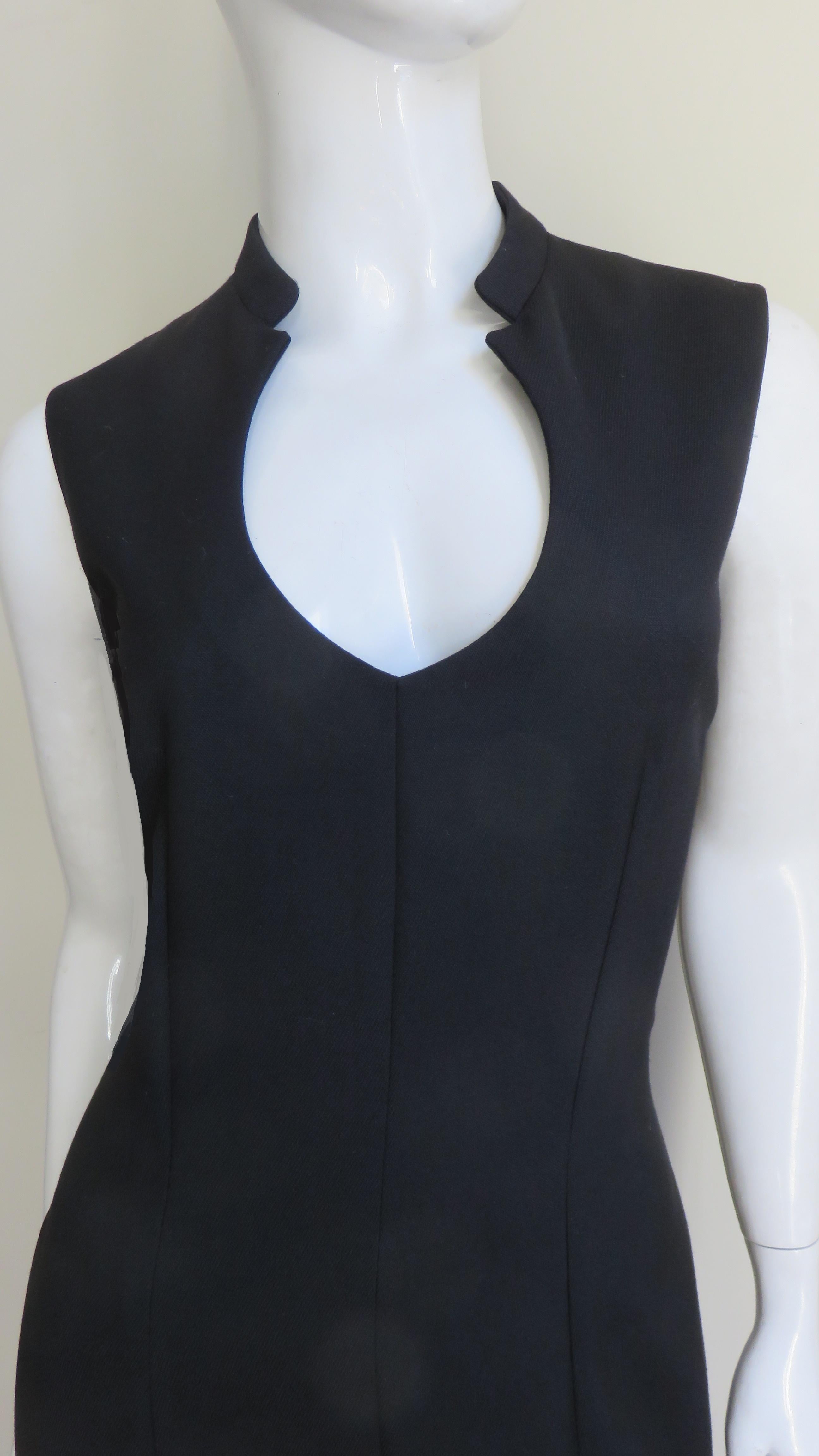 Black Yves St Laurent Jumpsuit A/W 2010 For Sale