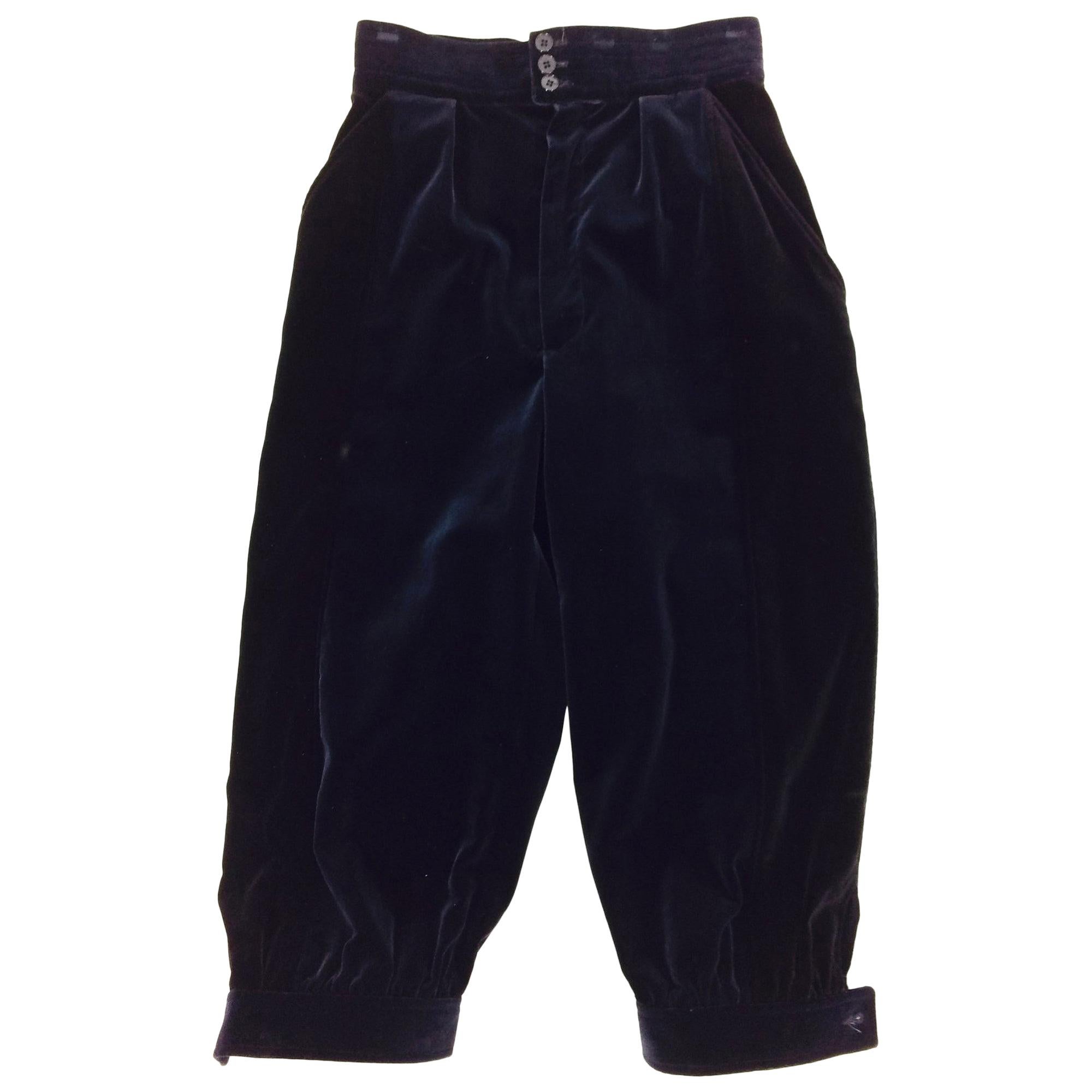Vintage Yves Saint Laurent Rive Gauche Pants - 19 For Sale at 1stDibs