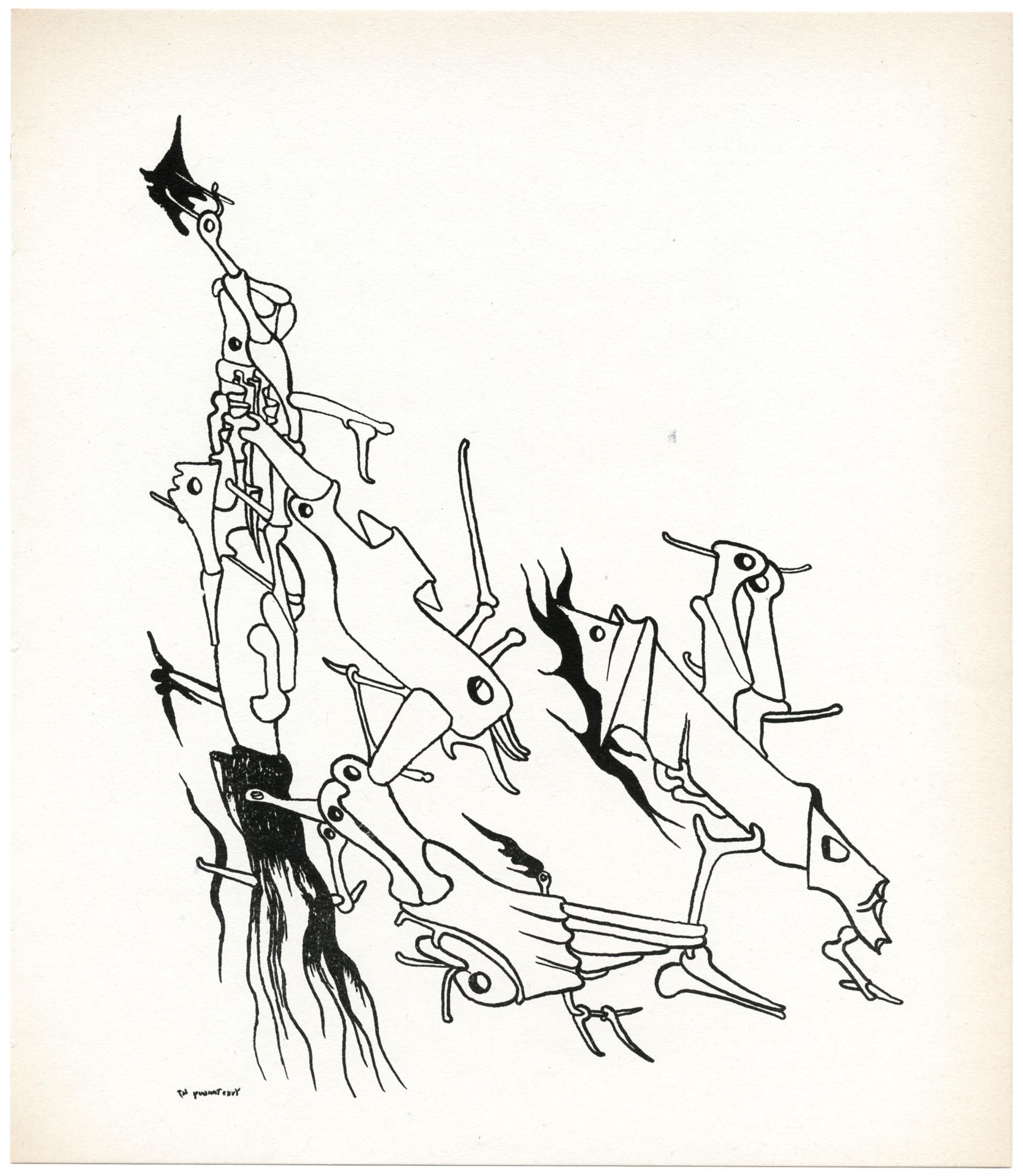 original lithograph - Print by Yves Tanguy