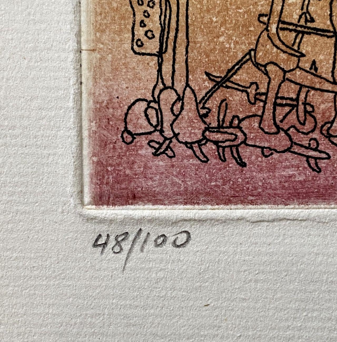 Sans titre - Gravure originale signée à la main numérotée /100 - Wittrock 18 1