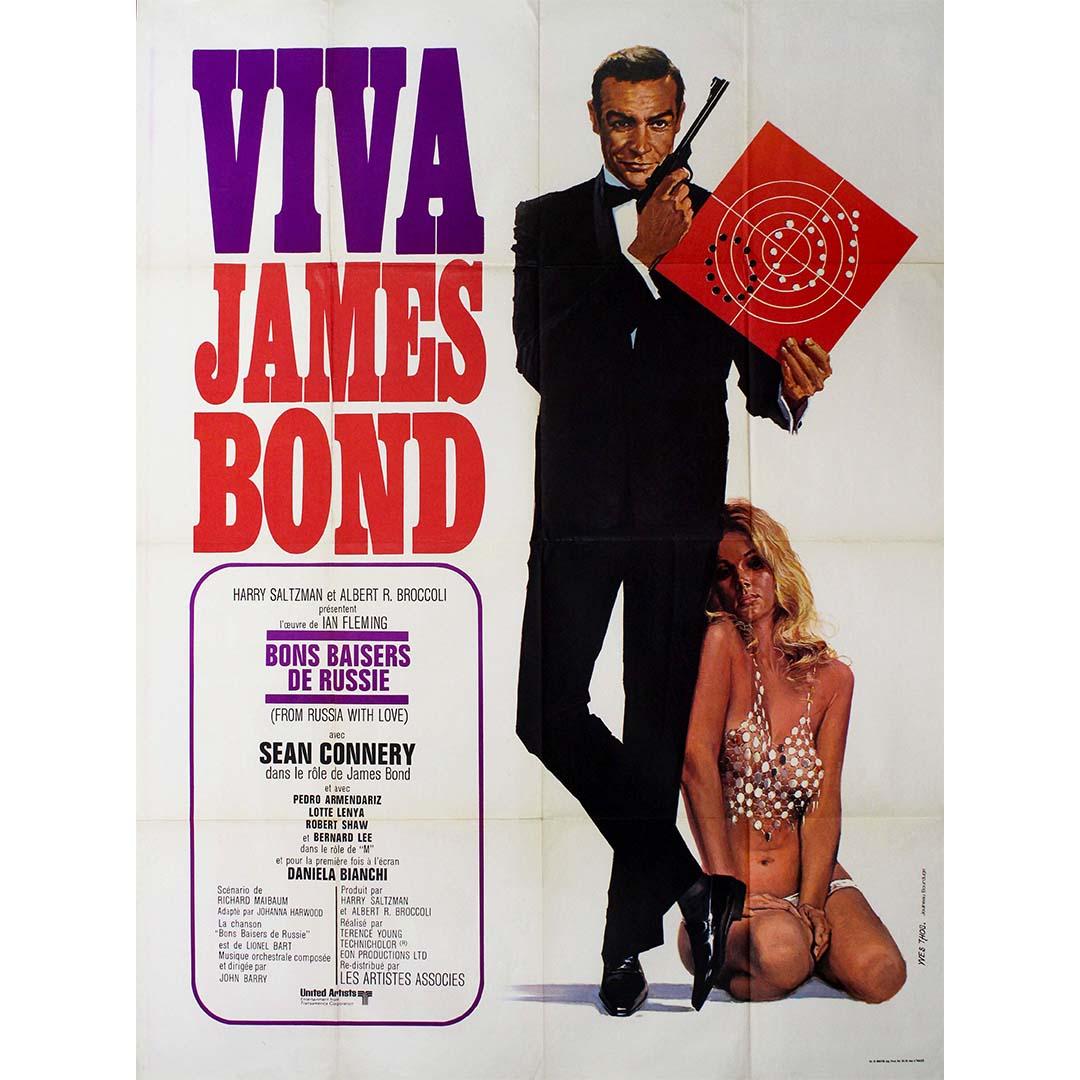 1963 Original Filmplakat - Viva James Bond - From Russia with Love - 007 – Print von Yves Thos
