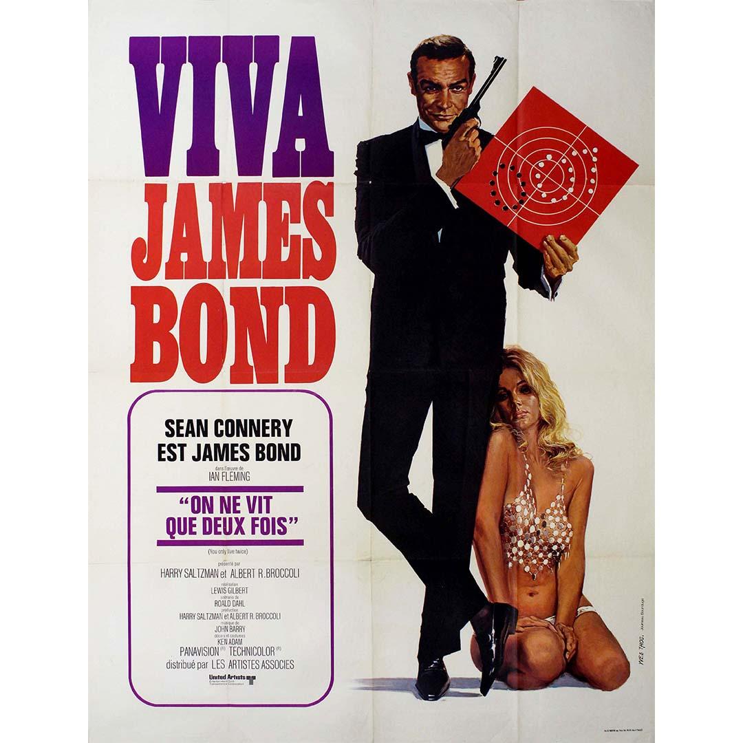 Original-Filmplakat „ Viva James Bond“ von 1967 – „You Only Live Twice“ – 007 – Print von Yves Thos