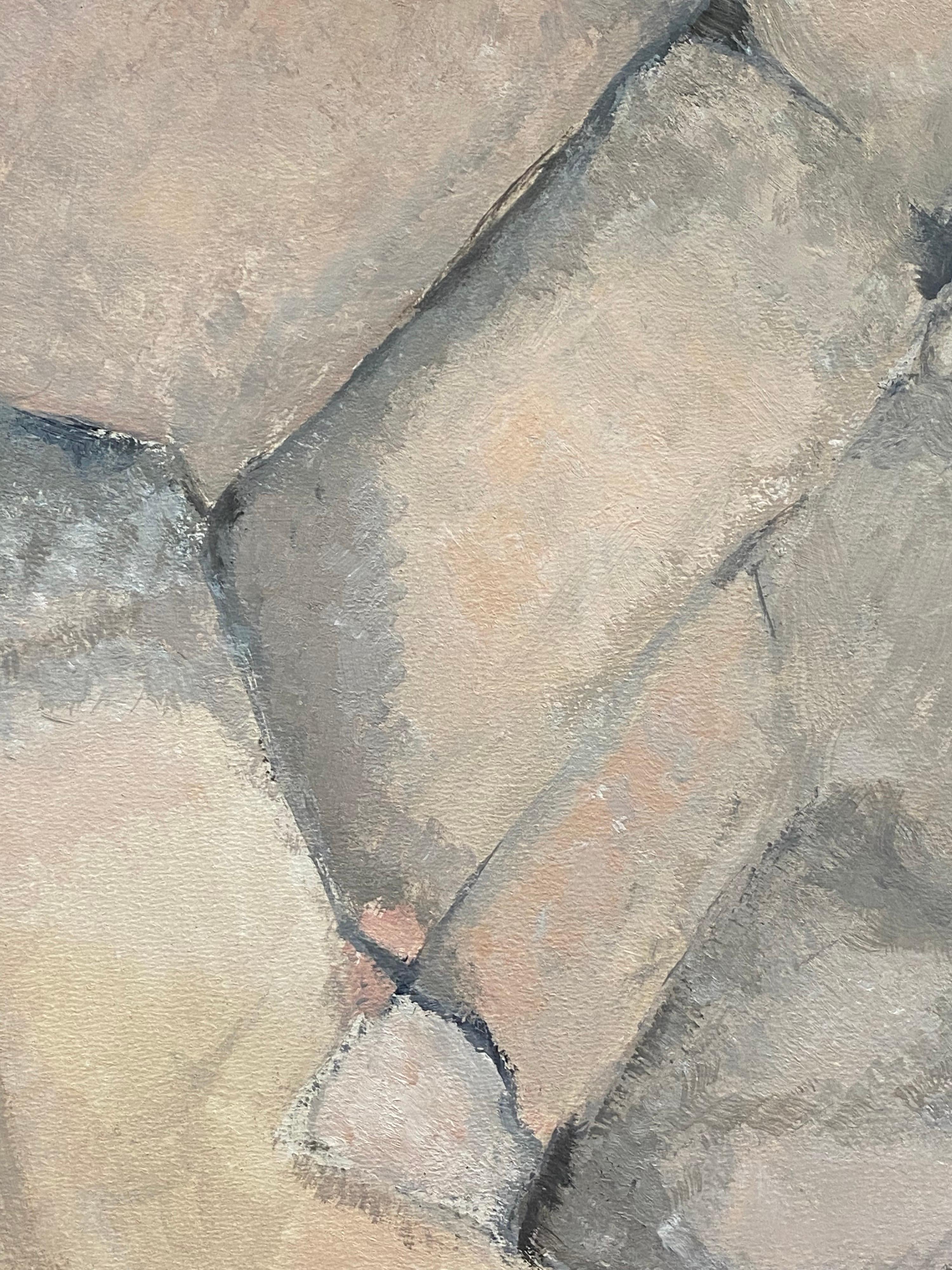 Wunderschönes Original-Ölgemälde 
von der französischen abstrakten Künstlerin Yvette Dubois-Habasque (1929-2016). 
ölgemälde auf Karton, ungerahmt

gemälde : 12 x 12 Zoll

Das Gemälde hat eine ausgezeichnete Provenienz und stammt aus dem