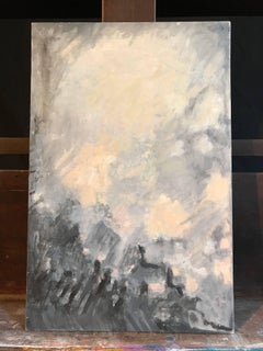 Burst of Color Abstract Oil Painting, Signed, 21st Century, 16x10.5"