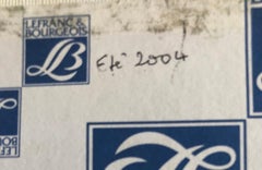 Pittura ad olio astratta espressionista francese