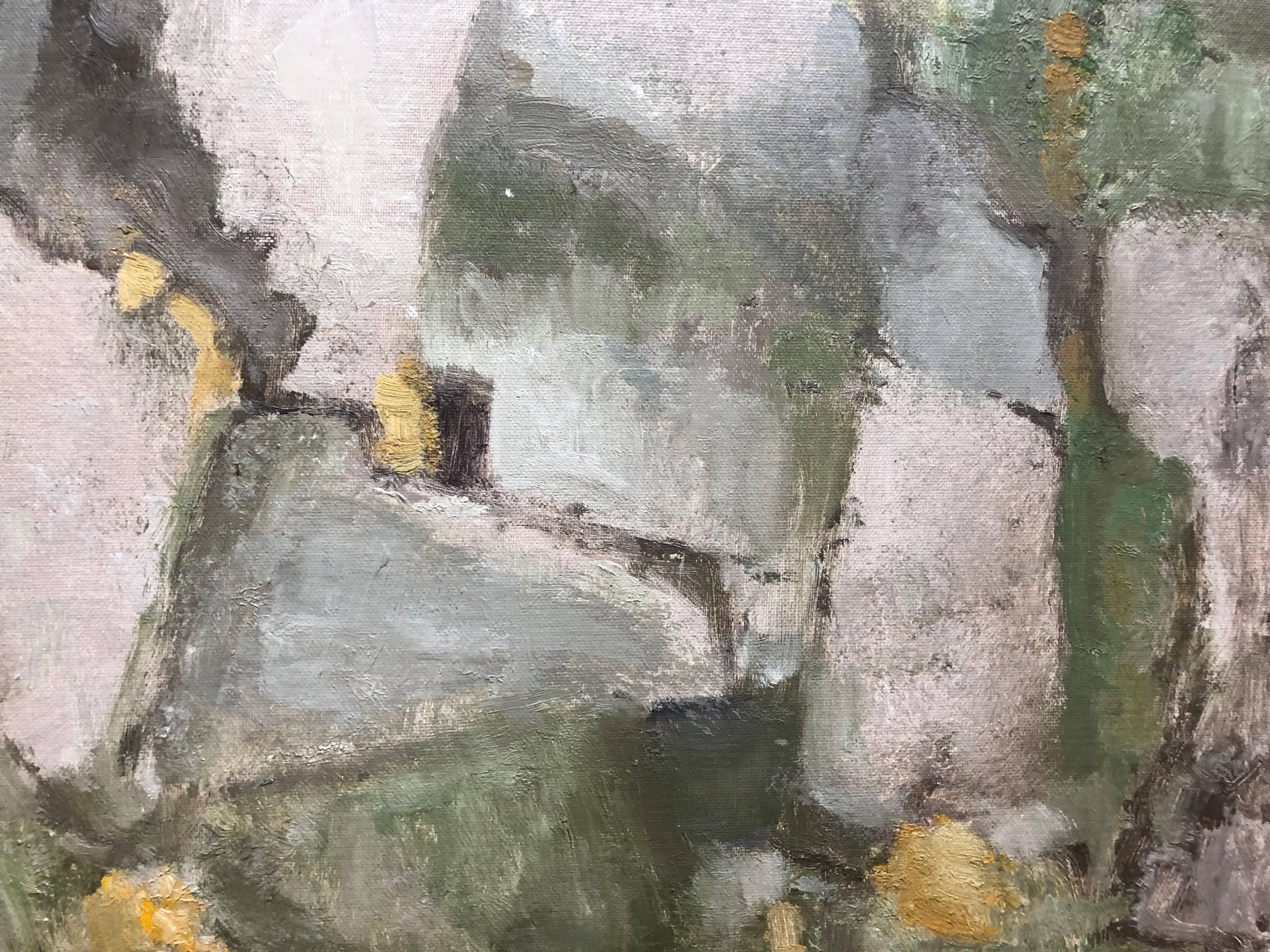Abstract Painting de Yvette Dubois Habasque - Pintura al óleo abstracta expresionista francesa
