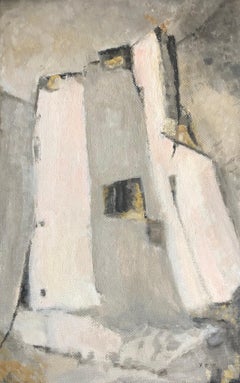 Pintura al óleo abstracta expresionista francesa