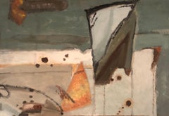 Peinture à l'huile abstraite expressionniste française
