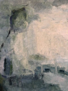 Fusion of Color Abstract Oil Painting, French, 21st Century, 15x18"