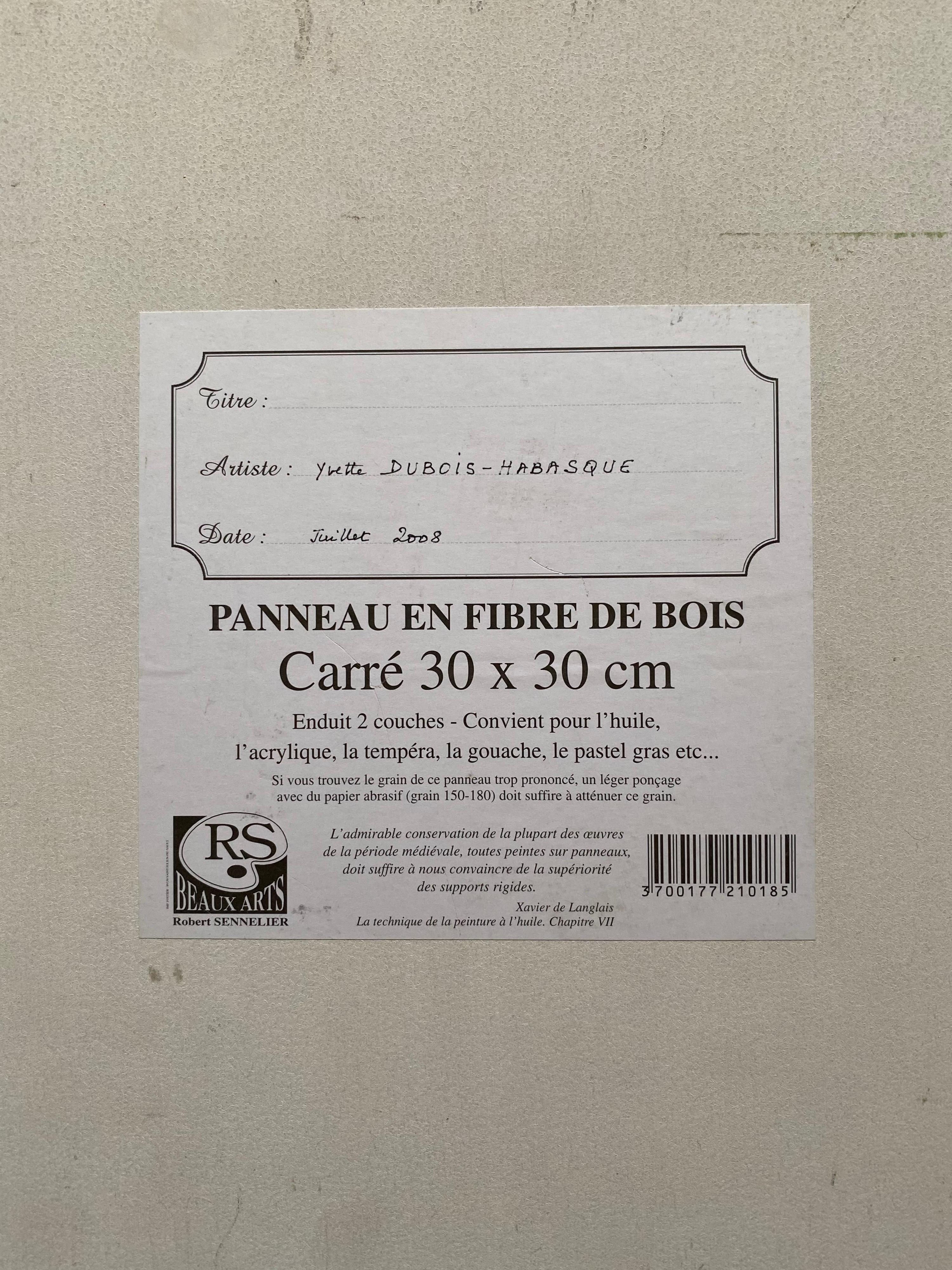 SFUMATURE DI COLORE VERDE E ROSA - QUADRO ASTRATTO CUBISTA FRANCESE MODERNO in vendita 2