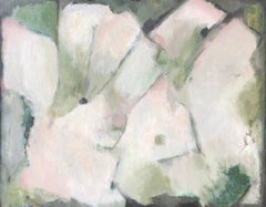 Greens & Pinks French Abstract Oil Painting