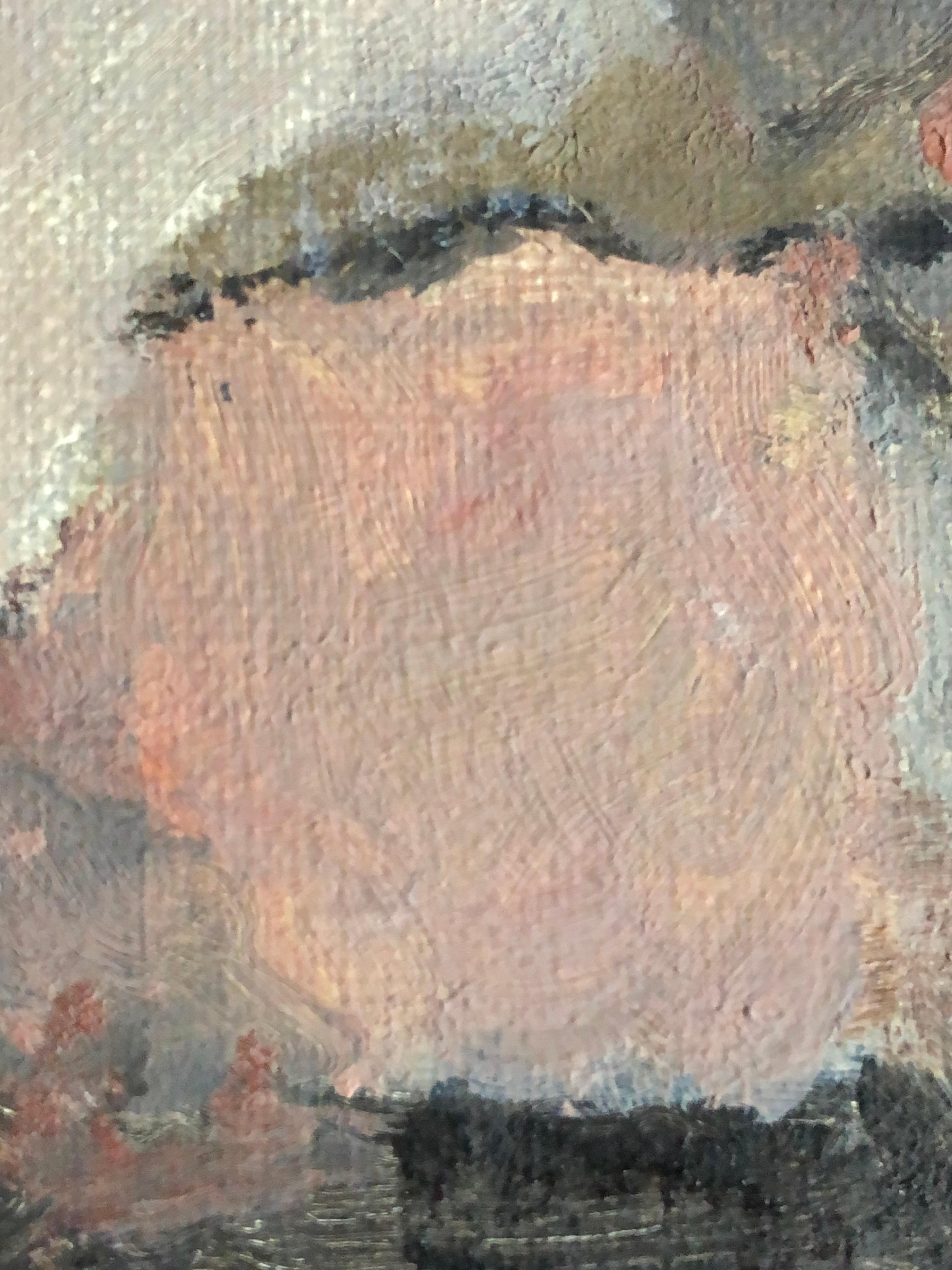 Pintura al Óleo Original Expresionista Abstracto Parisino - en venta 1