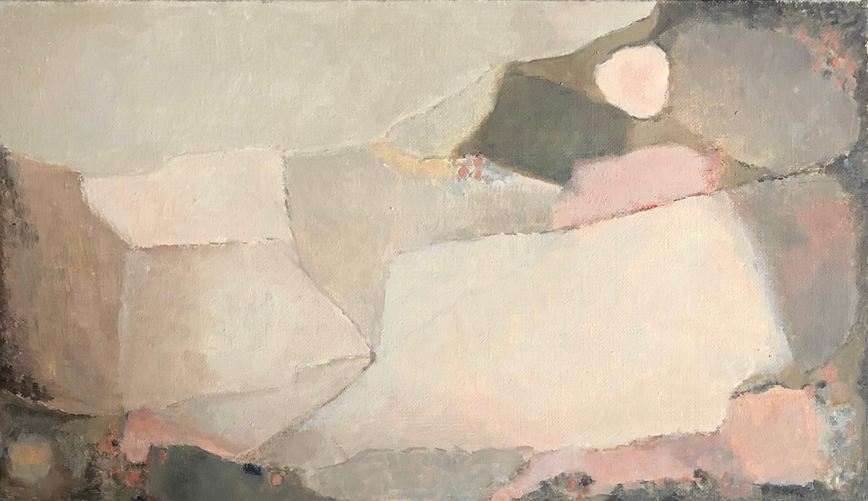 Abstract Painting de Yvette Dubois Habasque - Pintura al Óleo Original Expresionista Abstracto Parisino -