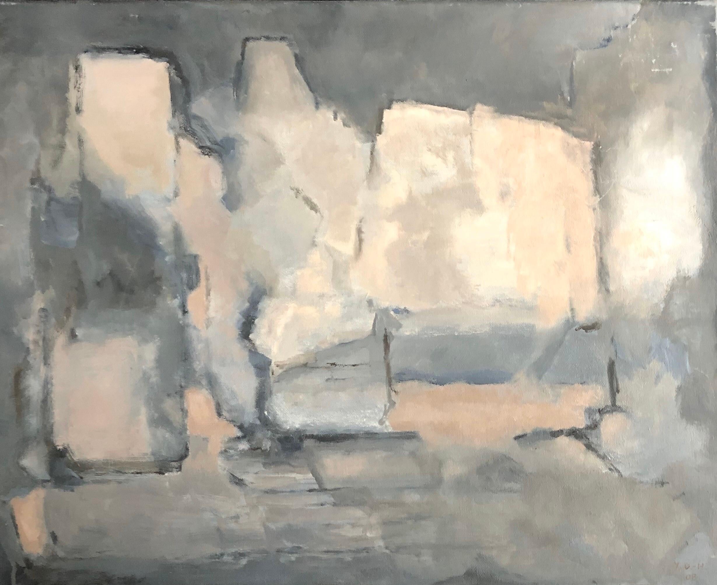 Abstract Painting de Yvette Dubois Habasque - Pintura al Óleo Original Expresionista Abstracto Parisino -