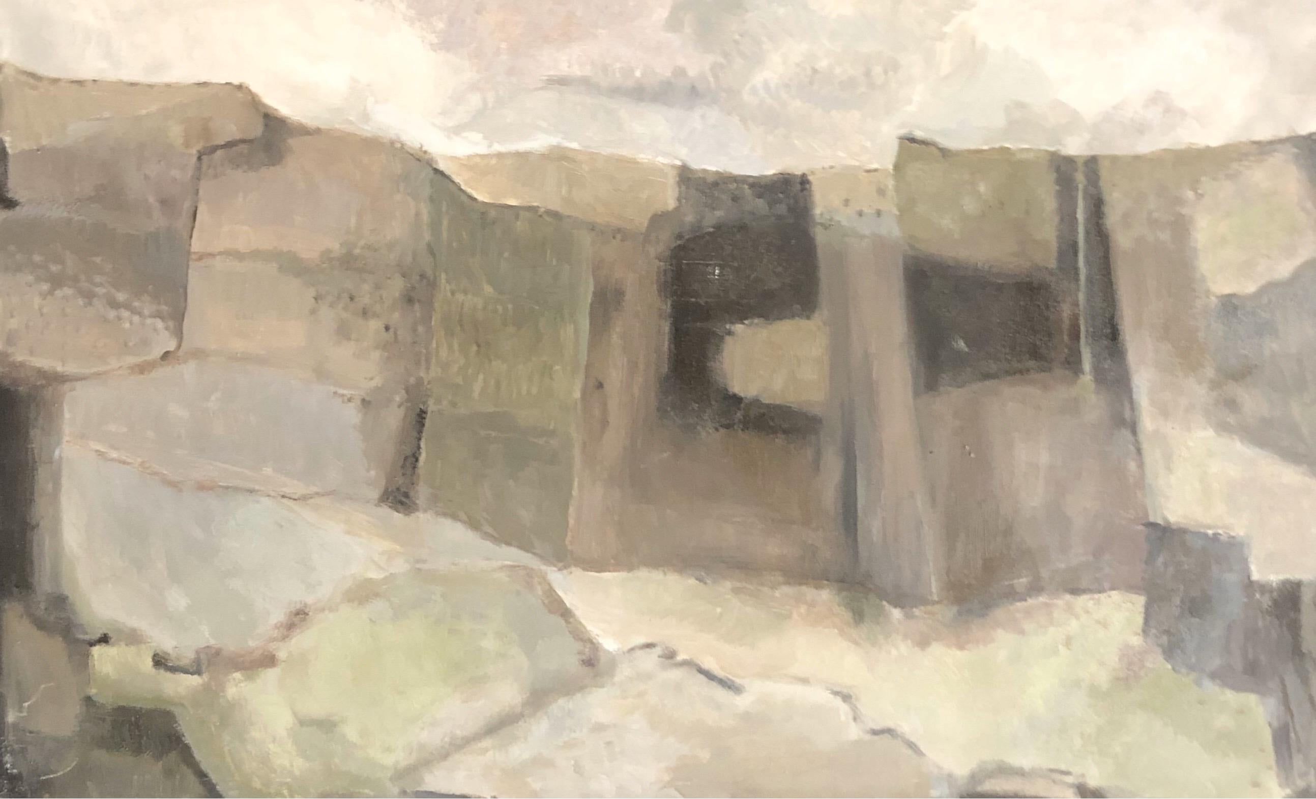 Originales Ölgemälde des brasilianischen Abstrakten Expressionisten
