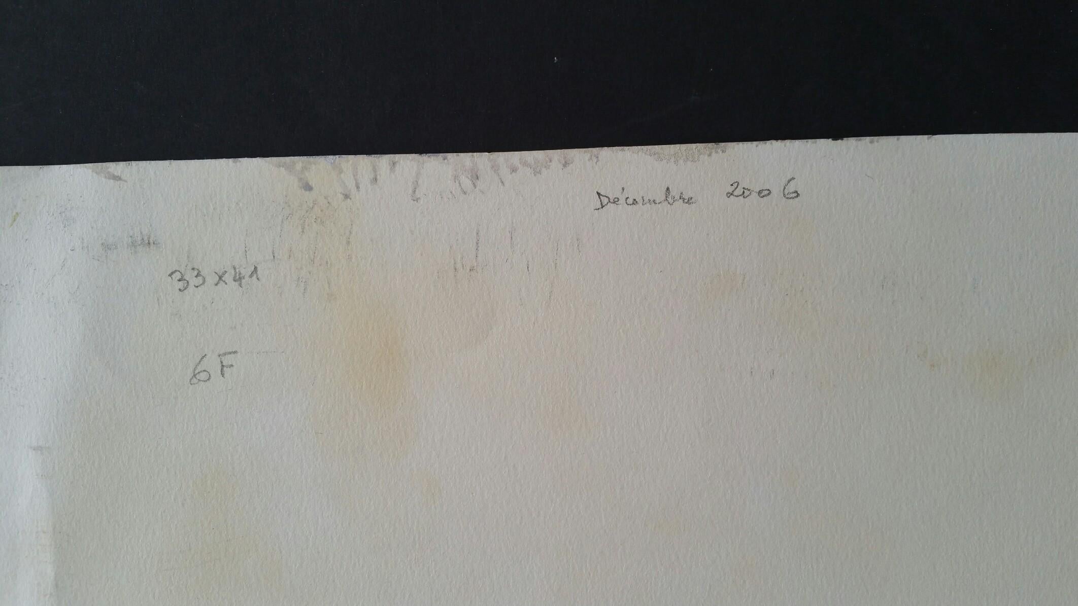Pittura ad olio originale dell'Espressionismo astratto parigino - Neutri. Firmato. in vendita 7