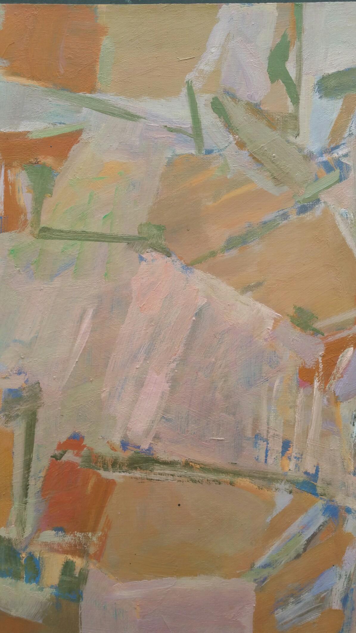 Pintura al Óleo Original Expresionista Abstracto Parisino - Terracottas - Painting Expresionismo abstracto de Yvette Dubois Habasque