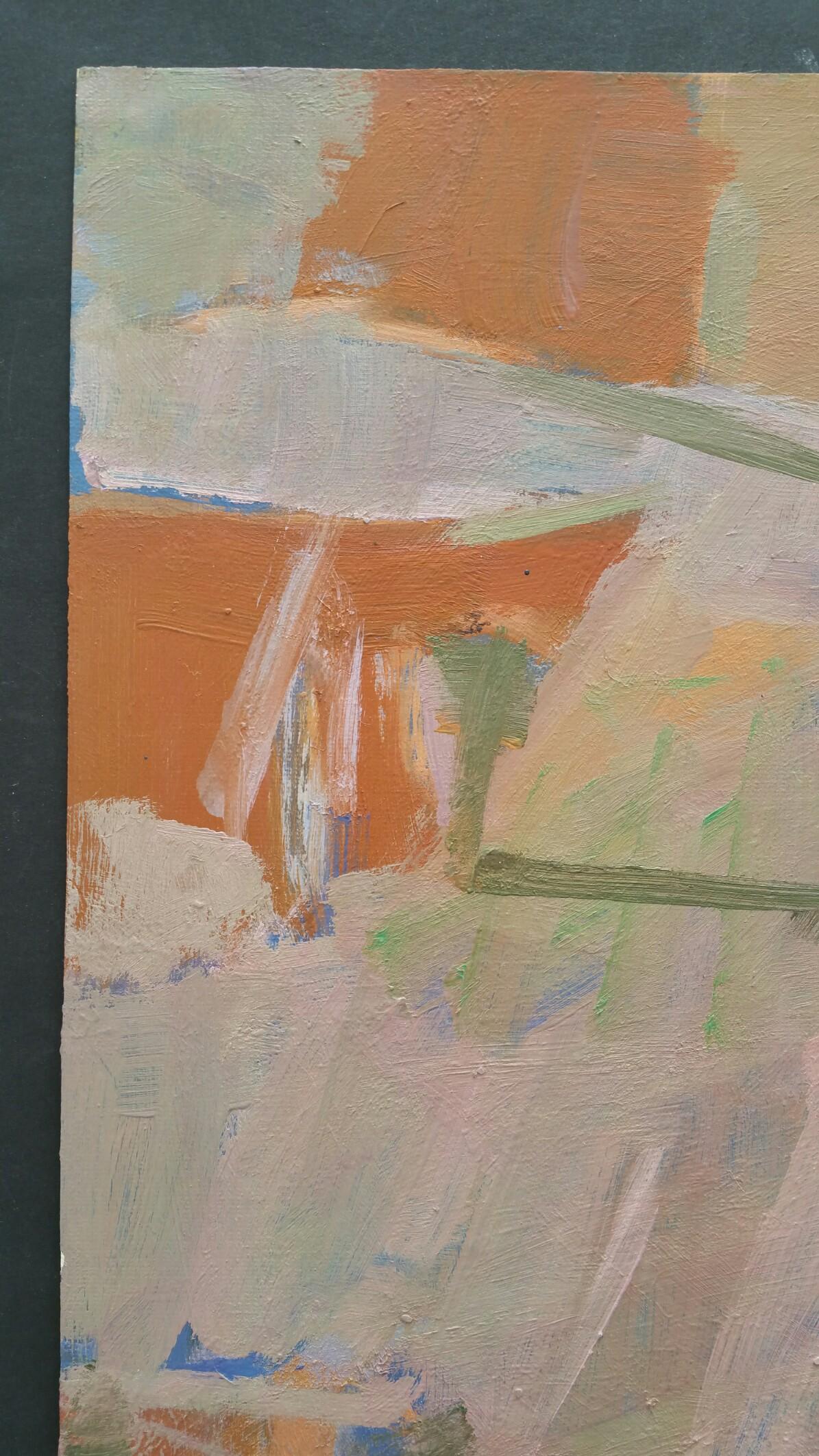 Pintura al Óleo Original Expresionista Abstracto Parisino - Terracottas en venta 1