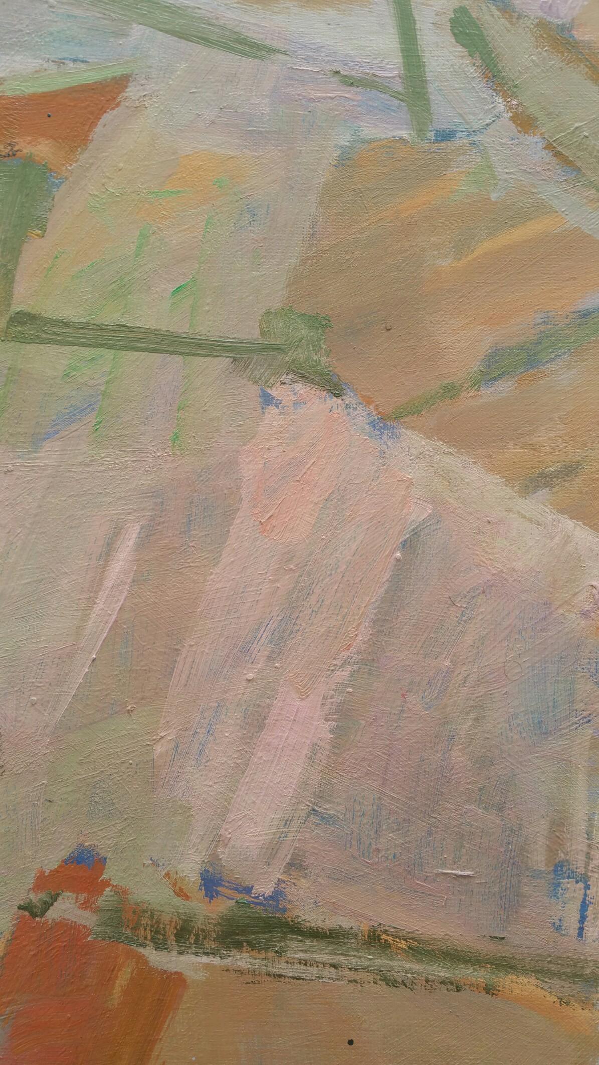 Pintura al Óleo Original Expresionista Abstracto Parisino - Terracottas en venta 3
