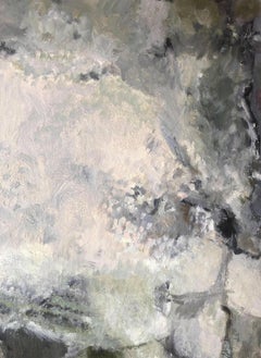 Shades of Color Abstract Oil Painting, Signed, 21st Century, 13x16.25"