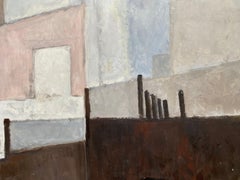 YVETTE DUBOIS-HABASQUE (1929-2016) FRENCH CUBIST ABSTRACT PAINTING