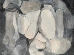 YVETTE DUBOIS-HABASQUE (1929-2016) FRANÇAIS CUBIST ABSTRACT PAINTING