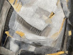 YVETTE DUBOIS-HABASQUE (1929-2016) FRENCH CUBIST ABSTRACT PAINTING