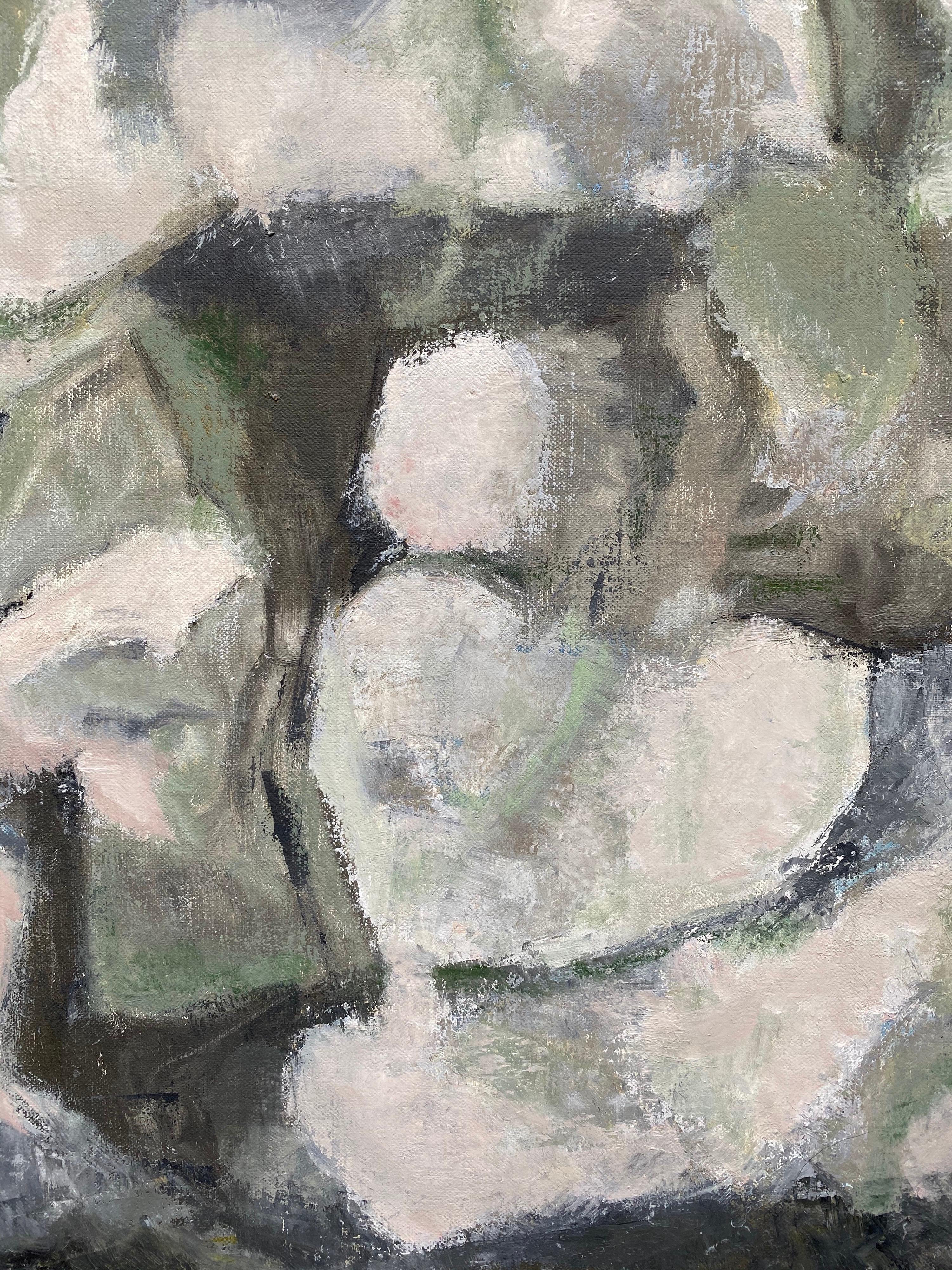 YVETTE DUBOIS-HABASQUE (1929-2016) PINTURA ABSTRACTA CUBISTA FRANCESA - Painting de Yvette Dubois Habasque