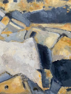 YVETTE DUBOIS-HABASQUE (1929-2016) FRANÇAIS CUBIST ABSTRACT PAINTING