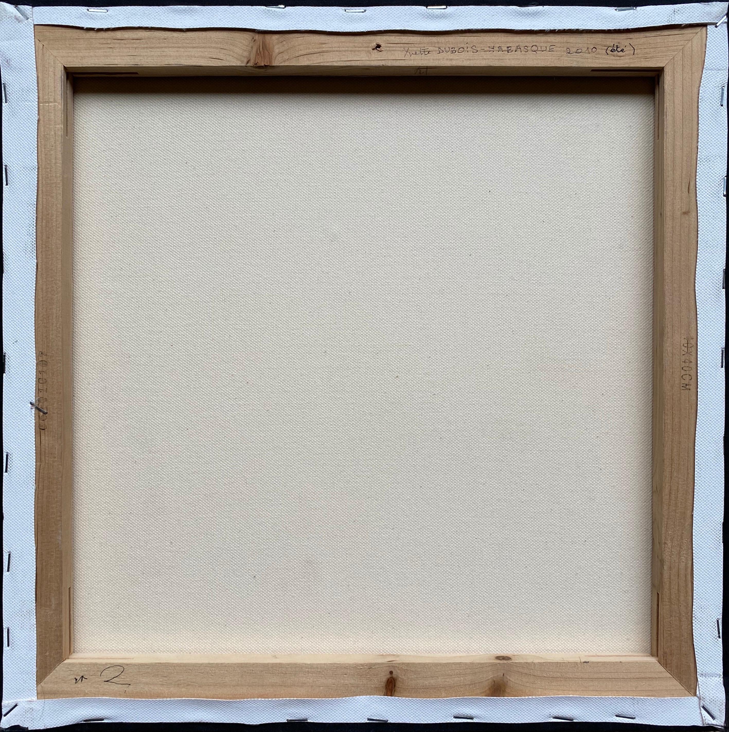 YVETTE DUBOIS-HABASQUE (1929-2016) französische gebürtige Strassmalerei (Grau), Abstract Painting, von Yvette Dubois Habasque