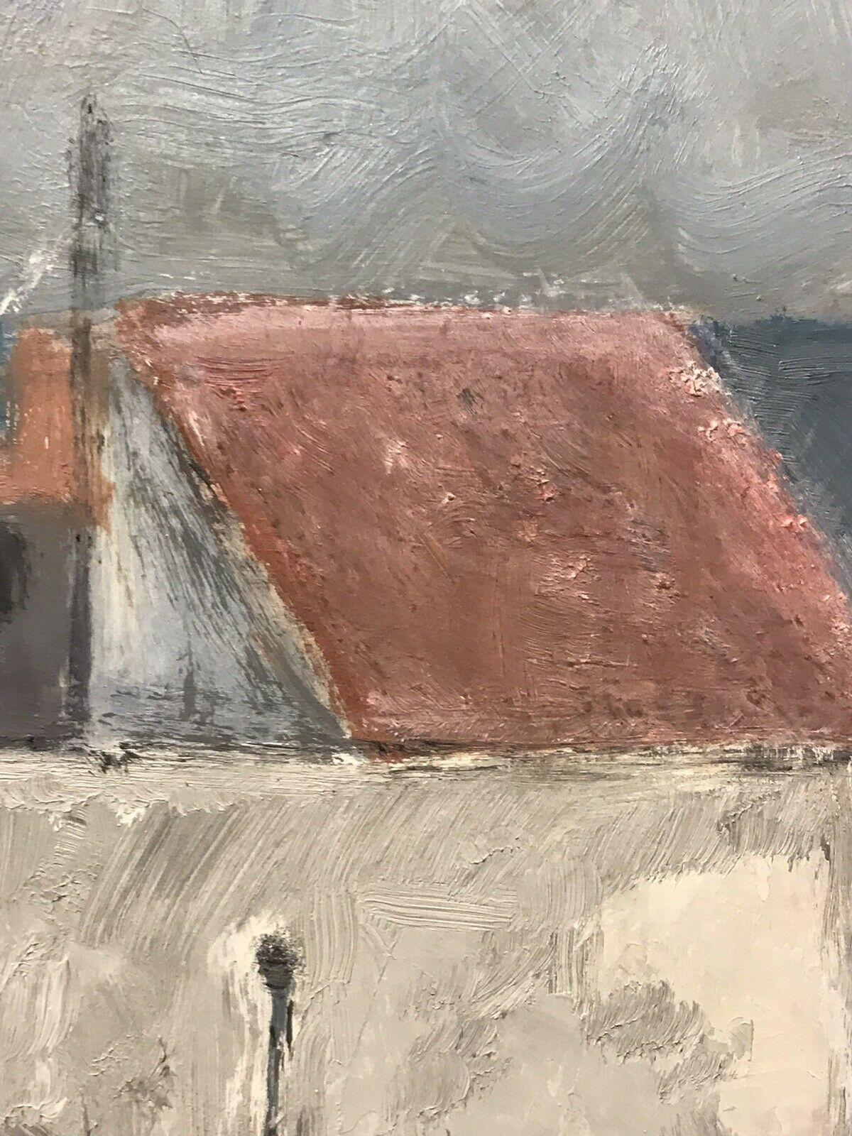 YVETTE DUBOIS HABASQUE (1929-2016) PITTURA ASTRATTA CUBISTA FRANCESE - Abstract Painting Beige di Yvette Dubois Habasque
