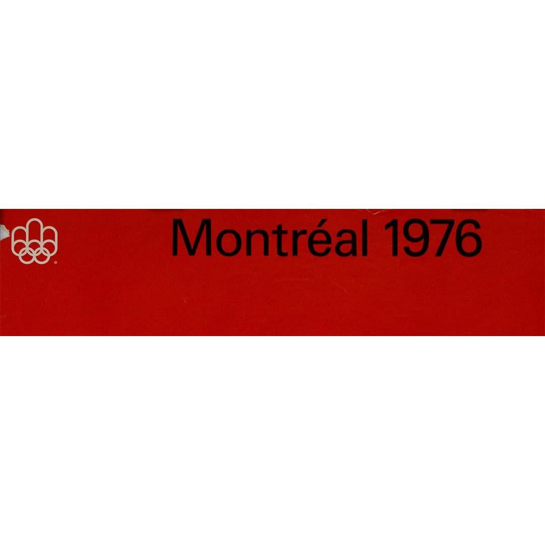 Das Originalplakat von 1972 für die Olympischen Sommerspiele 1976 in Montréal, Kanada im Angebot 1